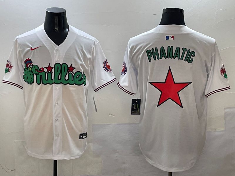 Men Philadelphia Phillies Blank White three generations Joint Name 2025 Nike MLB Jersey style 7->philadelphia phillies->MLB Jersey